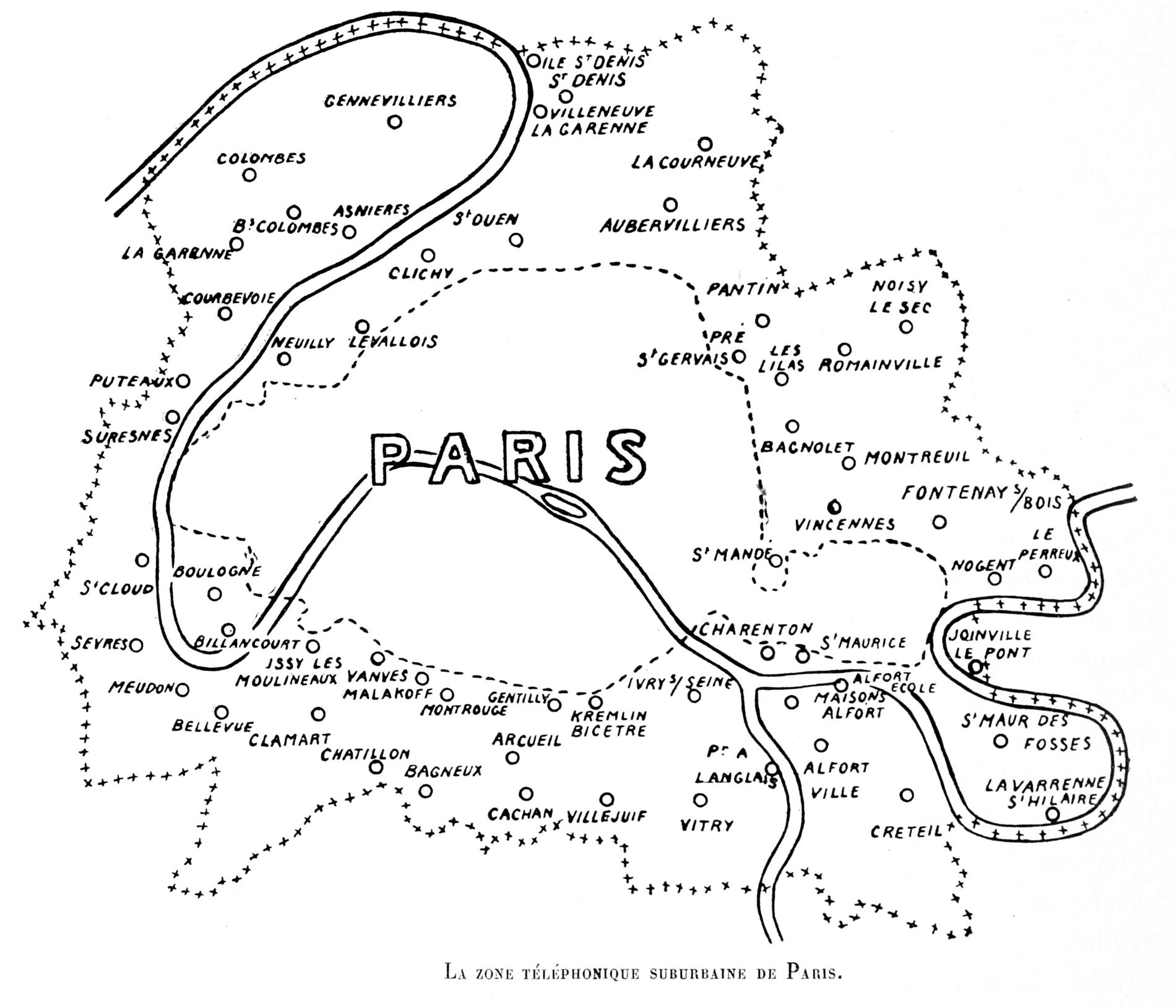 CarteZoneSuburbaineParis